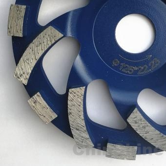 Disco de rueda de copa de diamante segmentado de 5 pulgadas y 125 mm para hormigón