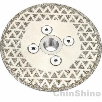 5 inch electroplated diamond disc with double side grinding